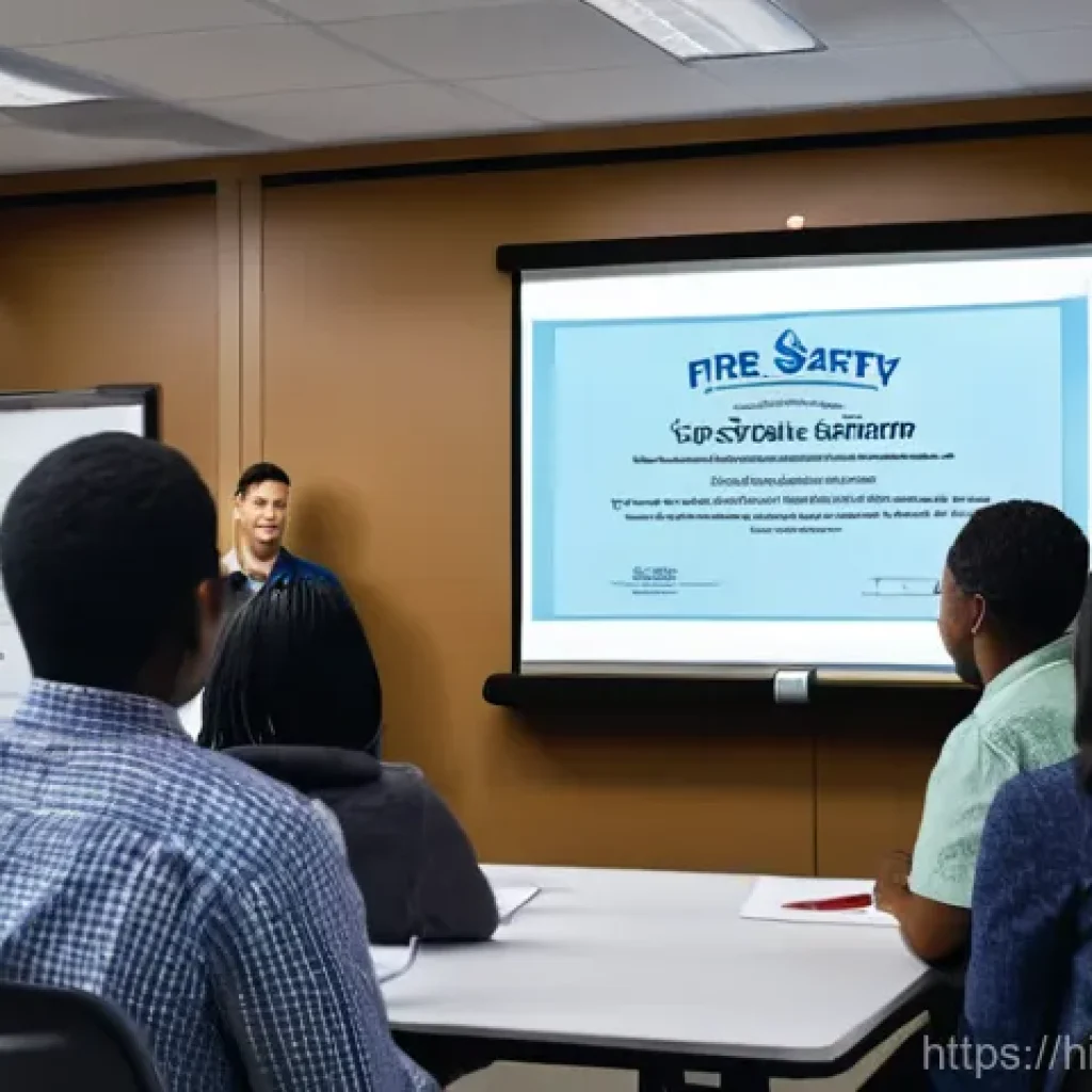 소방안전관리사 경력 쌓는 방법 - **Prompt 1: Fire Safety Education and Certification**
    A highly detailed, realistic image of a di...