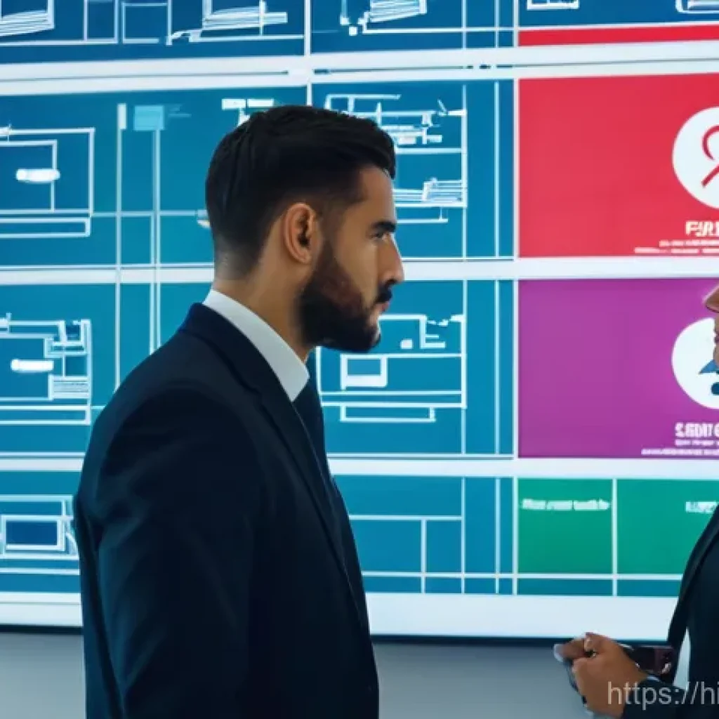 소방안전관리사와 기업 안전 담당자의 협업 - **Prompt:** A highly detailed, realistic image of a male Fire Safety Manager and a female Corporate ...