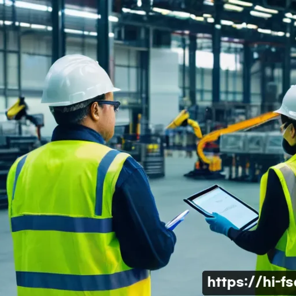 소방안전관리사와 함께 취득하면 좋은 자격증 - **Prompt 1: Industrial Safety Visionary**
    "A wide-angle, highly detailed photograph of a profess...